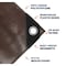 Tarpco Safety Heavy Duty Tarp, 30 ft x 0.5 mm H x 30 ft W, 10 Mil, Brown/Black, Polyethylene TS-152-30X30 - alternate 2